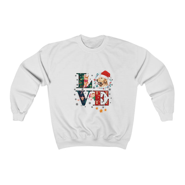 LOVE+LABRADOR RETRIEVER Unisex Heavy Blend™ Crewneck Sweatshirt